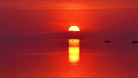 Those beautiful poems describing the setting sun