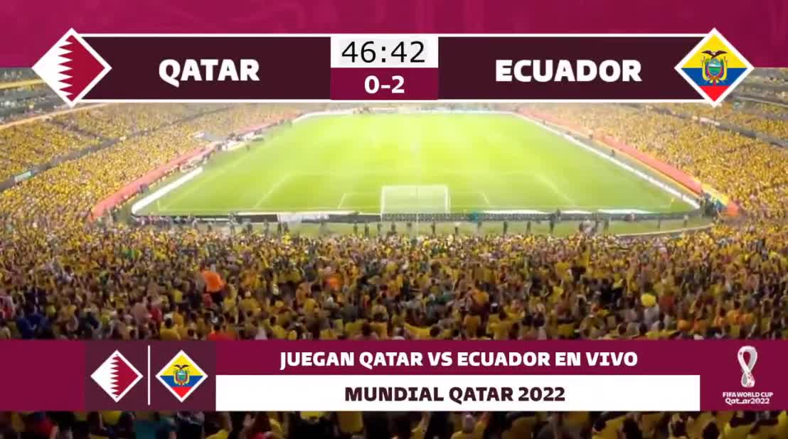 Qatar VS Ecuador - PARTIDO EN VIVO - MUNDIAL QATAR 2022 - GRUPO A