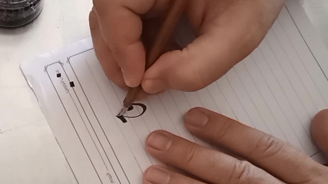 Create calligraphi pen and write wesam nane صناعة قلم خط عربي و كتابة اسم وسام