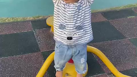 The Little Monkey loves hanging