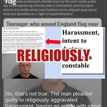 Fact Check: UK Man Was NOT Sentenced For 'Waving An English Flag'