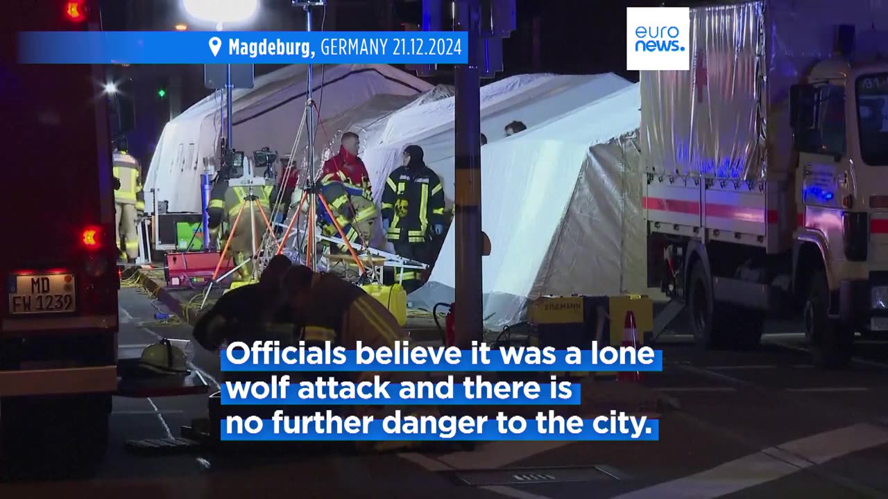 At least two killed, 60 injured after car ploughs into Magdeburg Christmas market