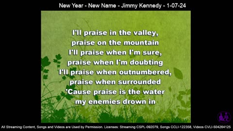 New Year - New Name - Jimmy Kennedy - 1-07-24