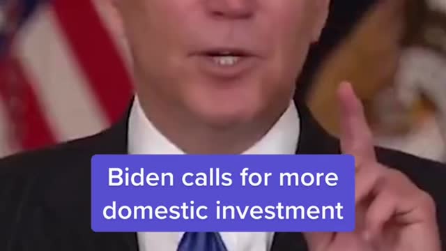 Biden calls for more domestic investment