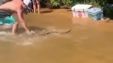 Swimming snake 🐍🐍😂😂 funny video