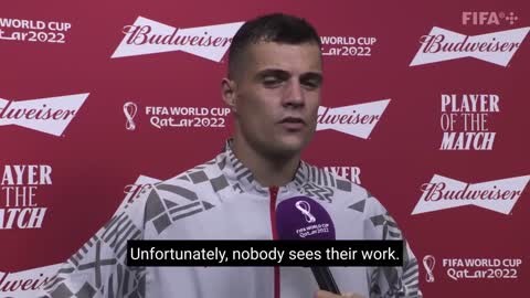 Granit Xhaka - Budweiser Player of the Match Serbia vs Switzerland