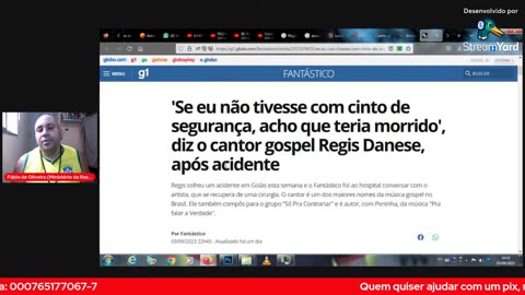 Regis Danese sofreu acidente, mas...