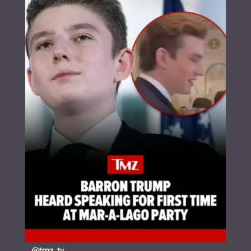 Barron trump speaks first time hope your dad wins I November 5 2024 5/13/24