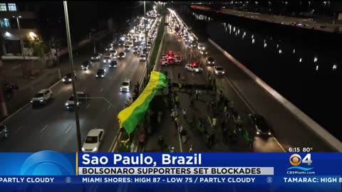 Bolsonaro Supporters Block Roads In Protest Of Brazil Presidential Election Results