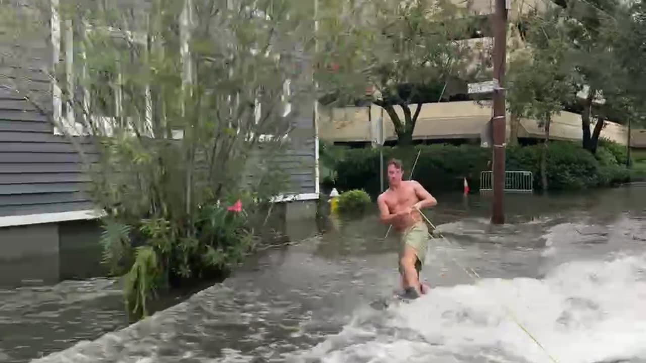 Wakeboarding in a Hurricane!