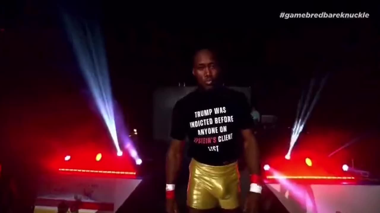 🥊Joel Bauman wore a shirt that read "Trump was indicted before anyone on Epstein’s client list.”
