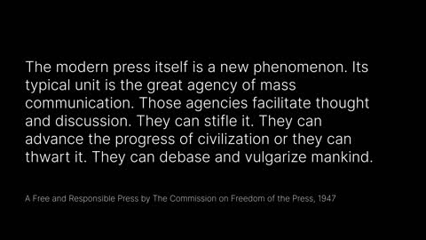 Is the Mainstream Media a Threat to Freedom and Sanity [Academy of Ideas]