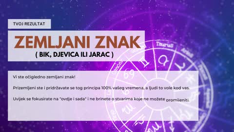 Zemljani znak - Result