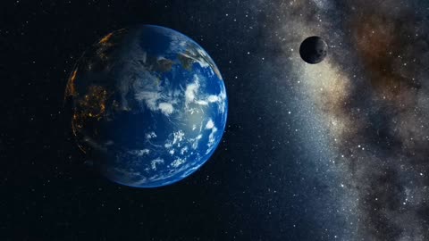 Our Beautiful Planet And The Moon
