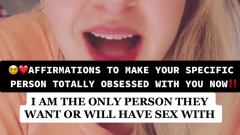 Affirmation to make your specific person obsessed with you.
