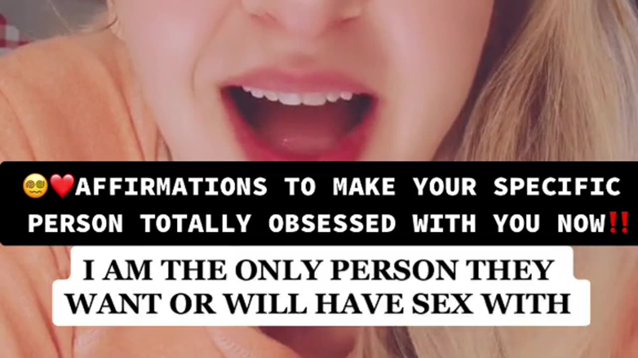 Affirmation to make your specific person obsessed with you.