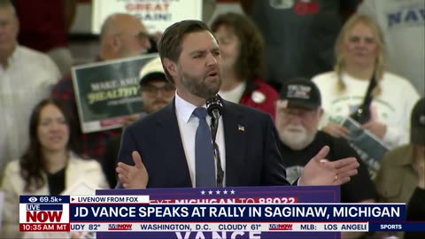 JD Vance Saginaw Michigan 10/29/24