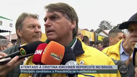 Presidenciáveis se manifestam sobre atentado contra Cristina Kirchner | SBT Brasil (02/09/22)