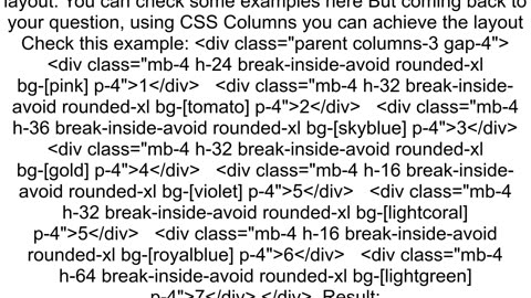 Is it possible to get this grid or flexbox layout in css