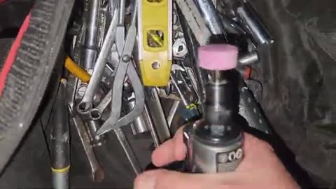 Cyraxx of Chilliwackxx shows me his tool bag