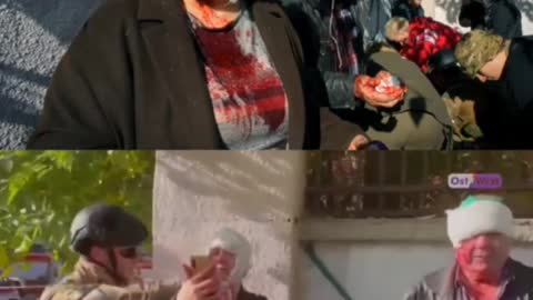 Staged for the western media front pages.