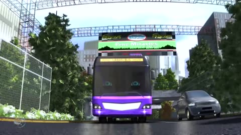 Wheels on the Bus Go Round and Round | Nursery Rhymes
