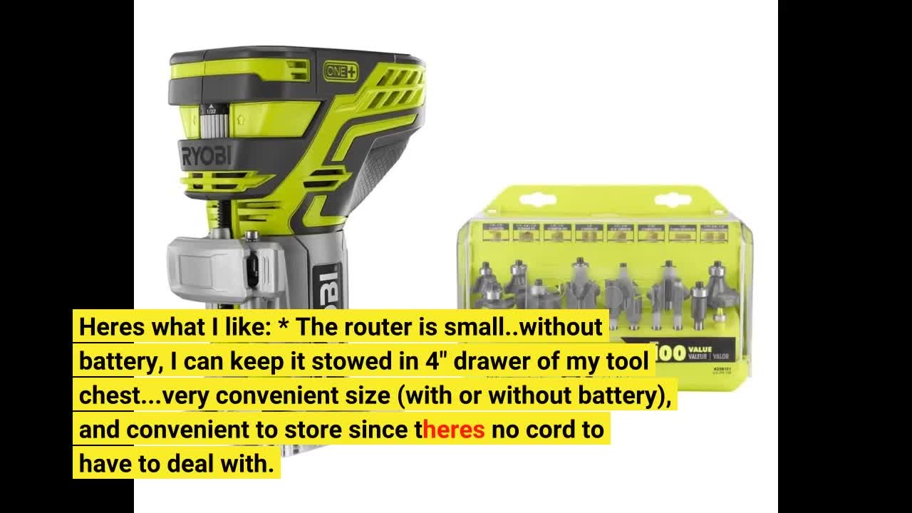 Ryobi P601 One+ 18V Lithium Ion Cordless Fixed-Overview
