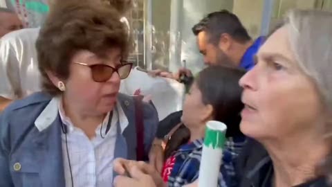 Citibank workers and climate activists clash during protest in New York City