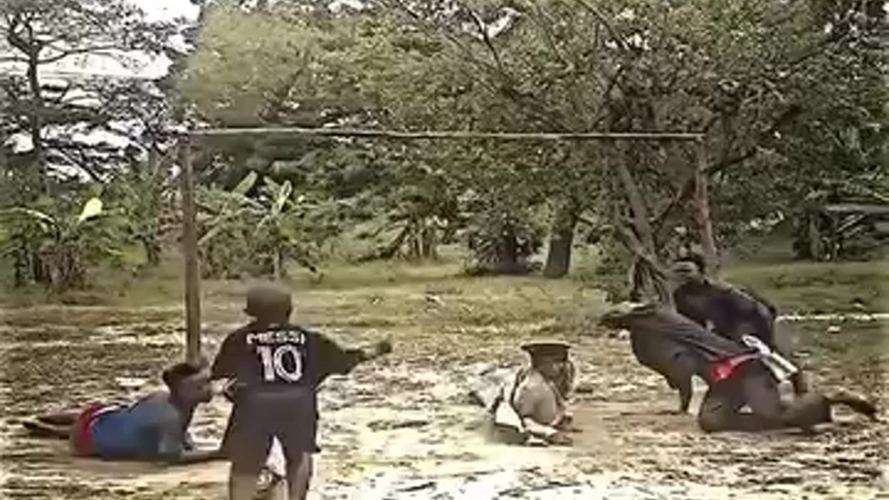 this little boy does magic with the ball