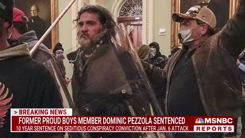 Proud Boy Dominic Pezzola sentenced to 10 years in prison in Jan. 6 case
