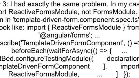 Error NG0301 Export of name 39ngForm39 not found