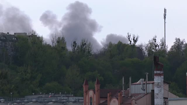 Missiles Strike Ukraine; Moscow Blames Kyiv for Blasts at 2 Bases in Russia