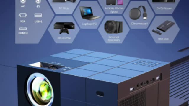 Native 1080P 5G WiFi Bluetooth Projector
