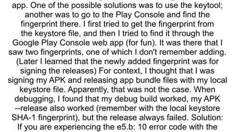 Flutter Google Sign In Issue PlatformExceptionsign_in_failed e5b 10 null null