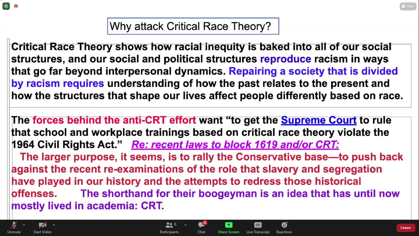 CRT - What It Is and Effective Counter-Messaging