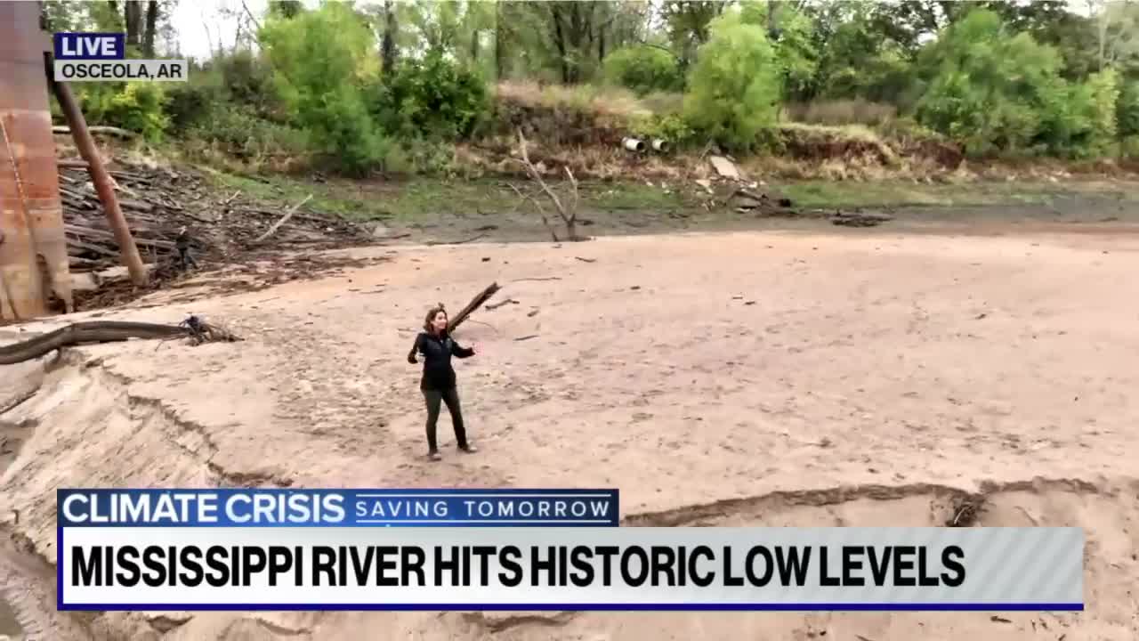 Mississippi River reaches historically low levels l ABCNL