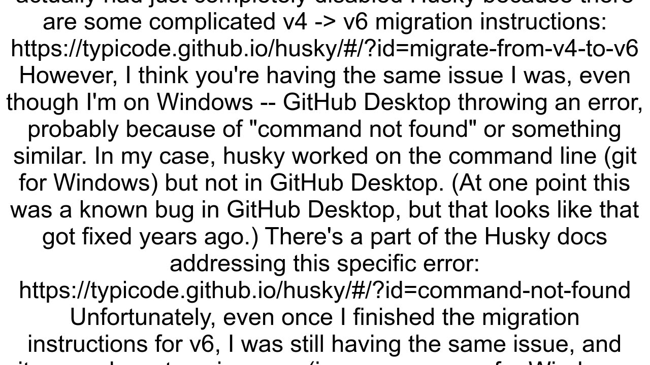 GitHub desktop Husky precommit hook does not