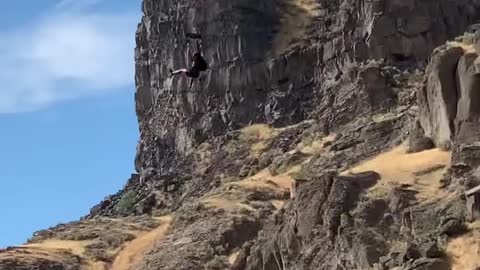 Triple backflip low pull😨