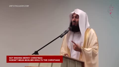 Wish others Merry Christmas or Happy Holiday or Seasons Greetings or Happy New Year! By Mufti Menk