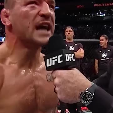The BEST UFC post fight interview of all time