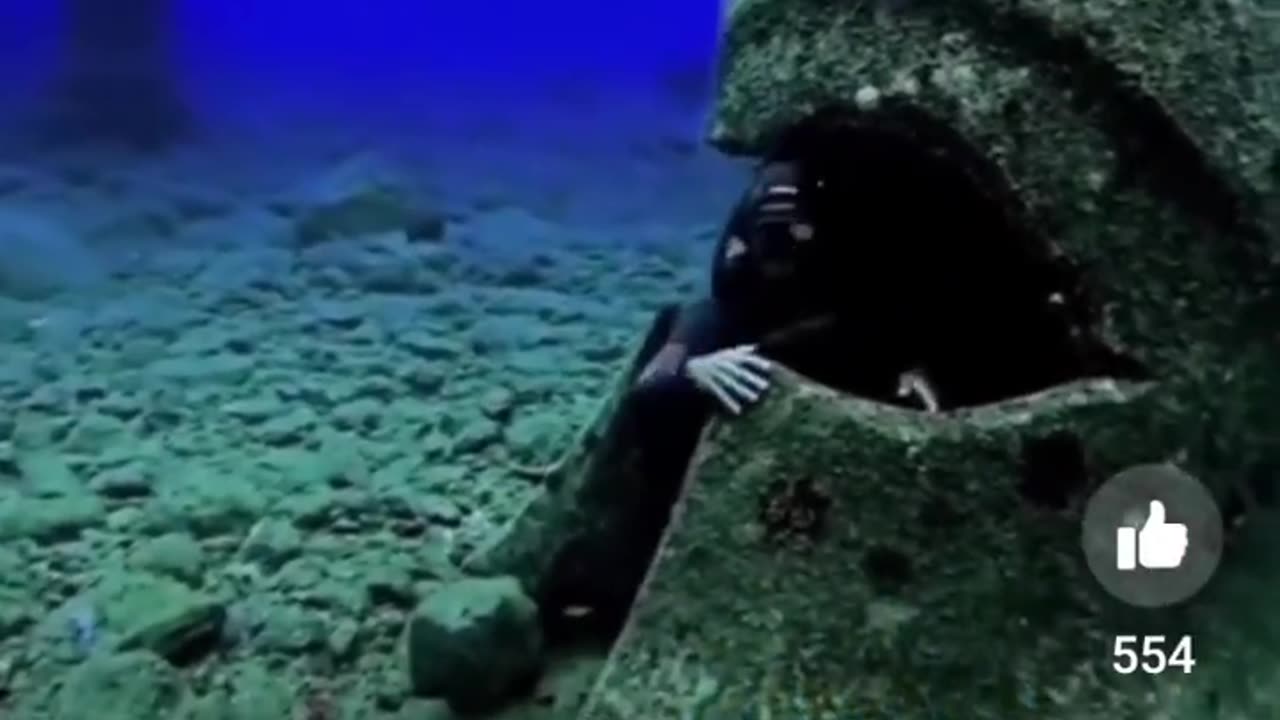 Helmet of a Giant found by accident while underwater diving