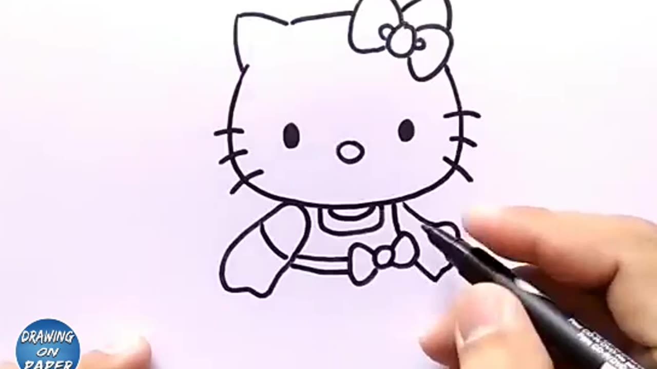 Doodle Art video 5: Hello Kitty 😺