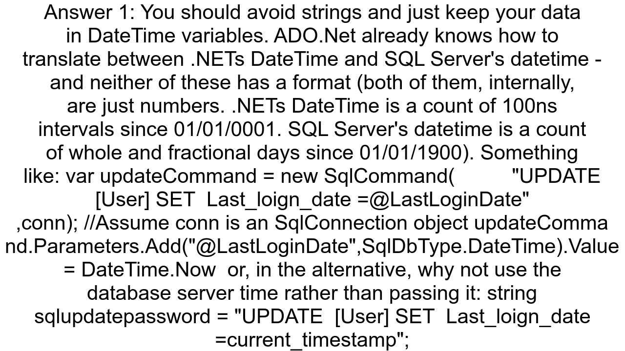 Convert DateTime format to Another DateTime Format In C