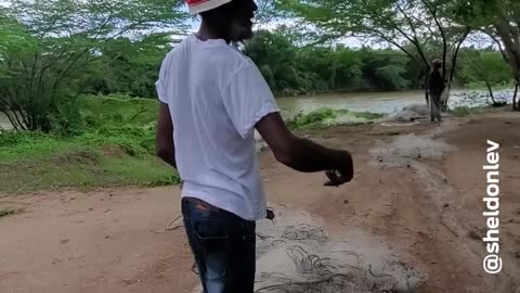 Fish nets crafted in Clarendon, Jamaica