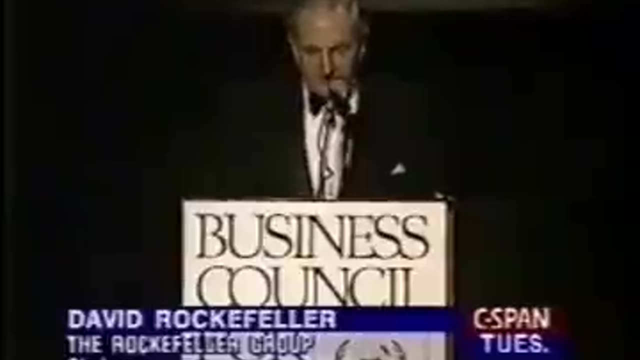 WEF - Rockefeller Talks About Population Control