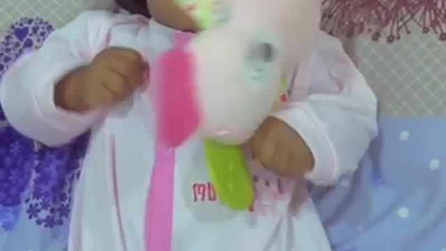 Baby loves camera
