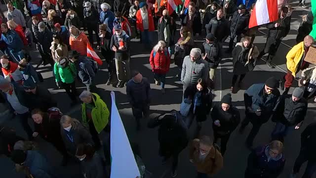 Demo-Zug Graz, 12. Februar 2022