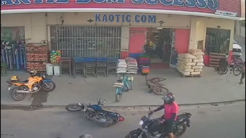 Elderly Biker Gets Ankle Broken