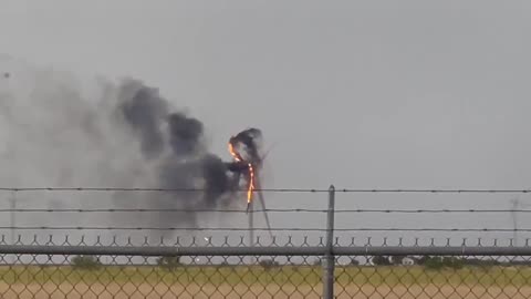 Texas wind turbine on fire spiraling in the wind is on brand for America 2023.