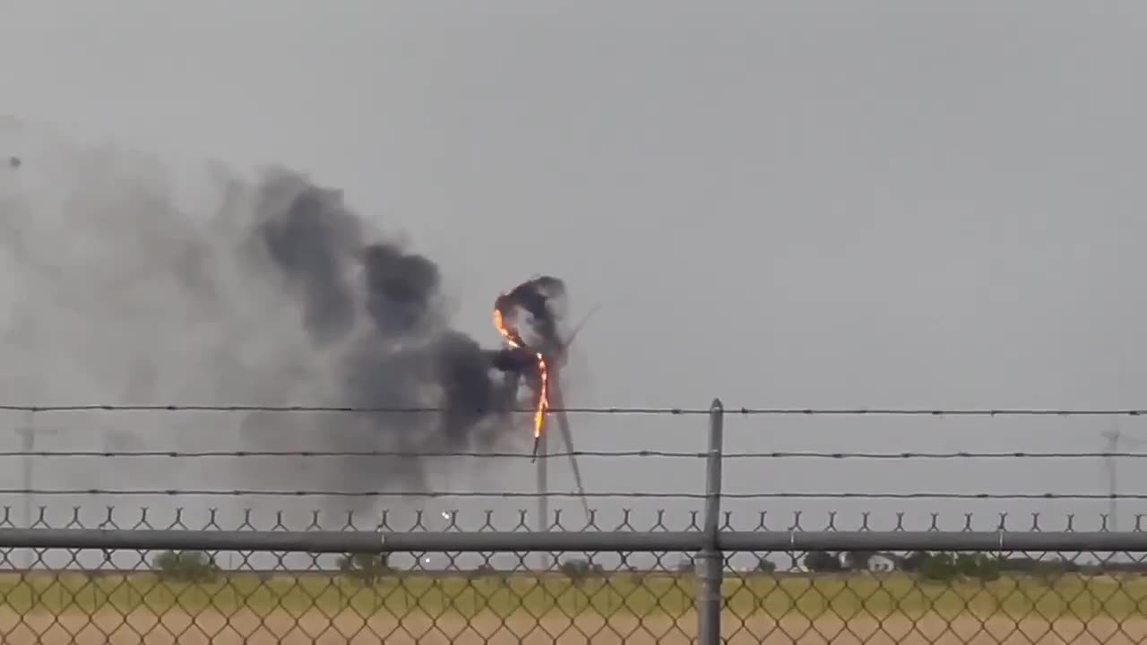 Texas wind turbine on fire spiraling in the wind is on brand for America 2023.